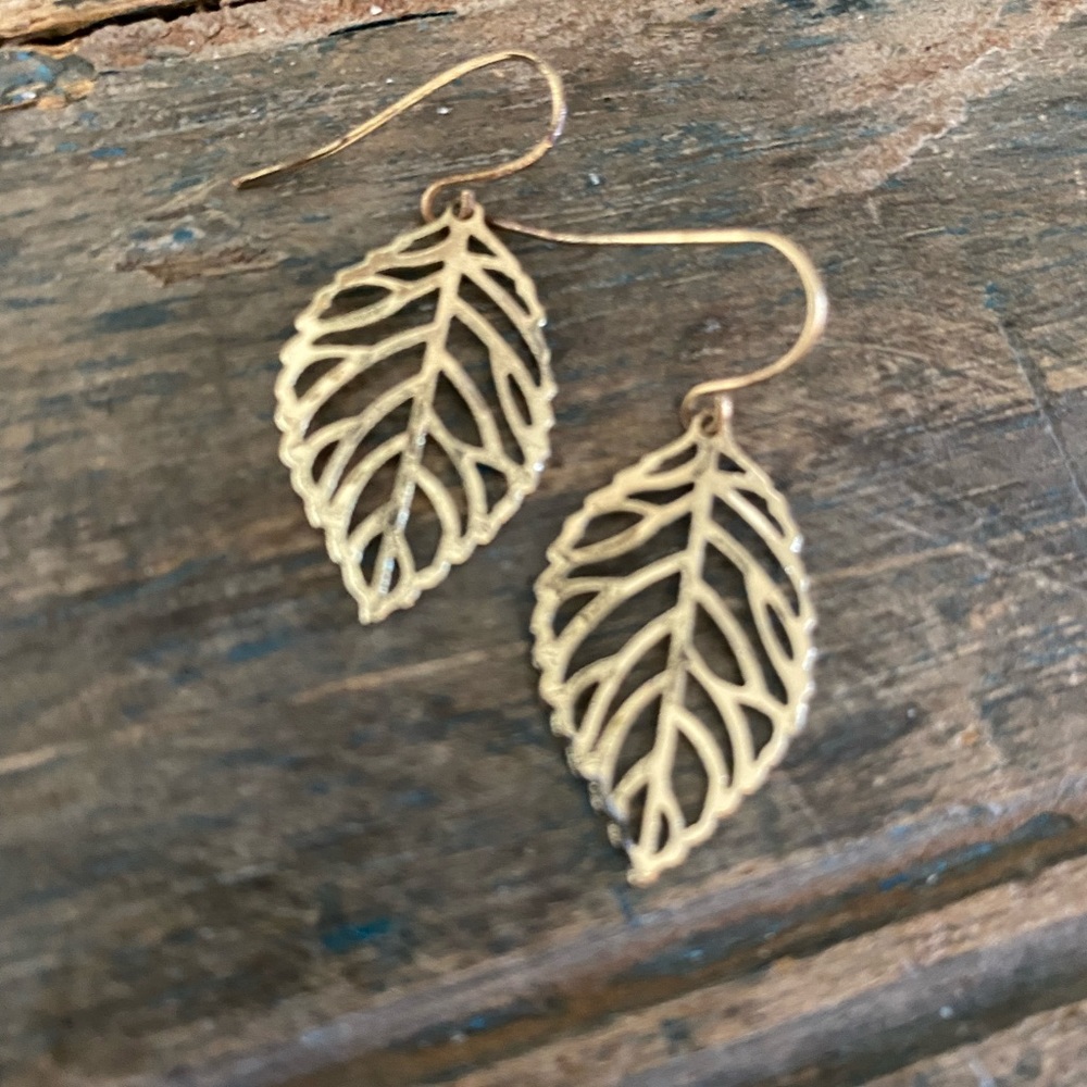 Gold Leaf Earrings